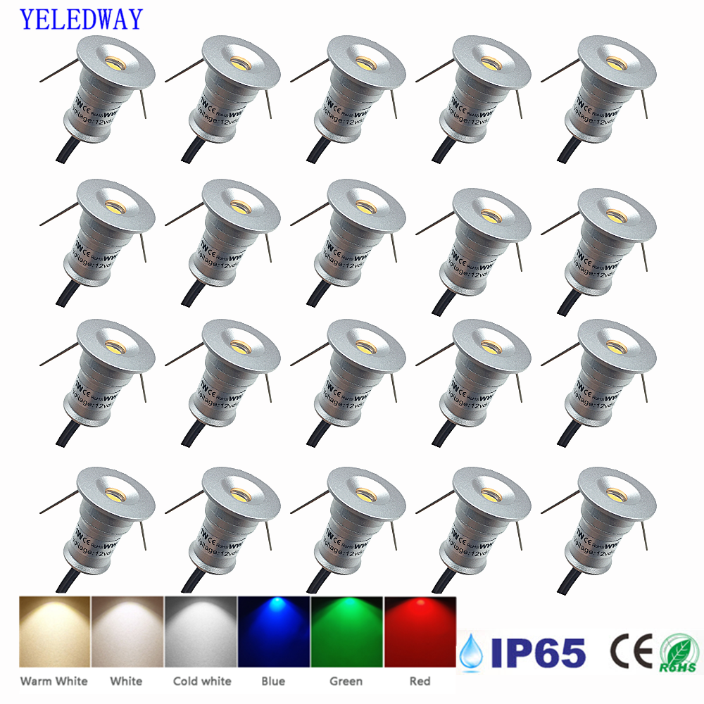 Outdoor Lighting Under Roof - Mała oprawa wpuszczana 1W, plafon, reflektor