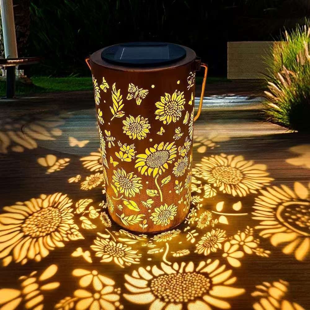Outdoor Lighting Design - Lampa słoneczna w kształcie słonecznika, wodoodporna,
