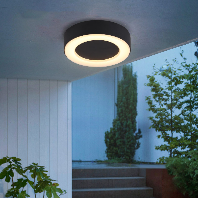Outdoor Lighting Under Roof - Okrągłe/owalne LED odporność na wilgoć lampa