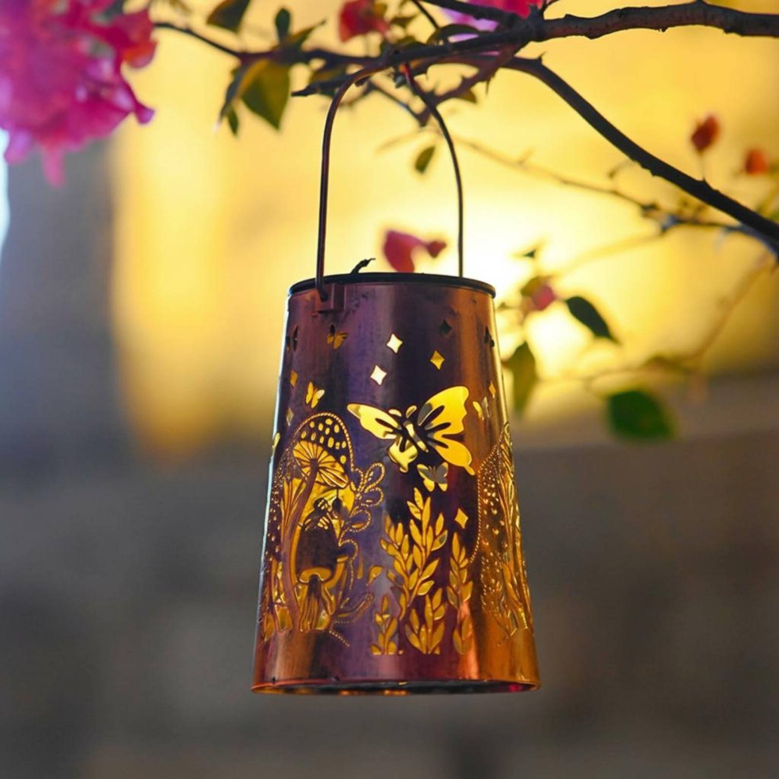 Outdoor Lighting Design - Wzór lampionu w stylu kwiatowym, ogrodowa