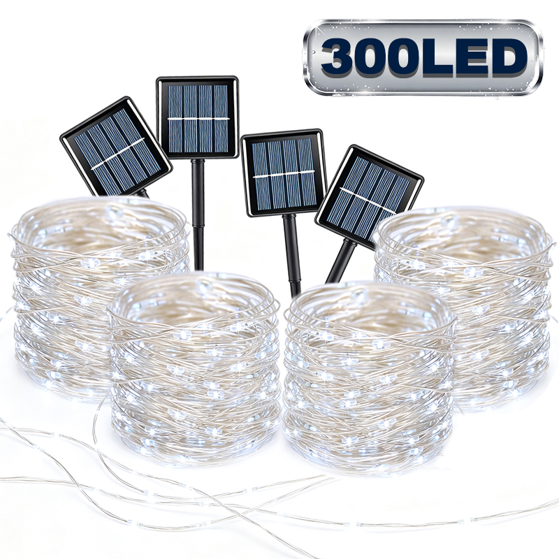 Outdoor Lighting On Trees - Zewnętrzna girlanda świąteczna LED zasilana energią
