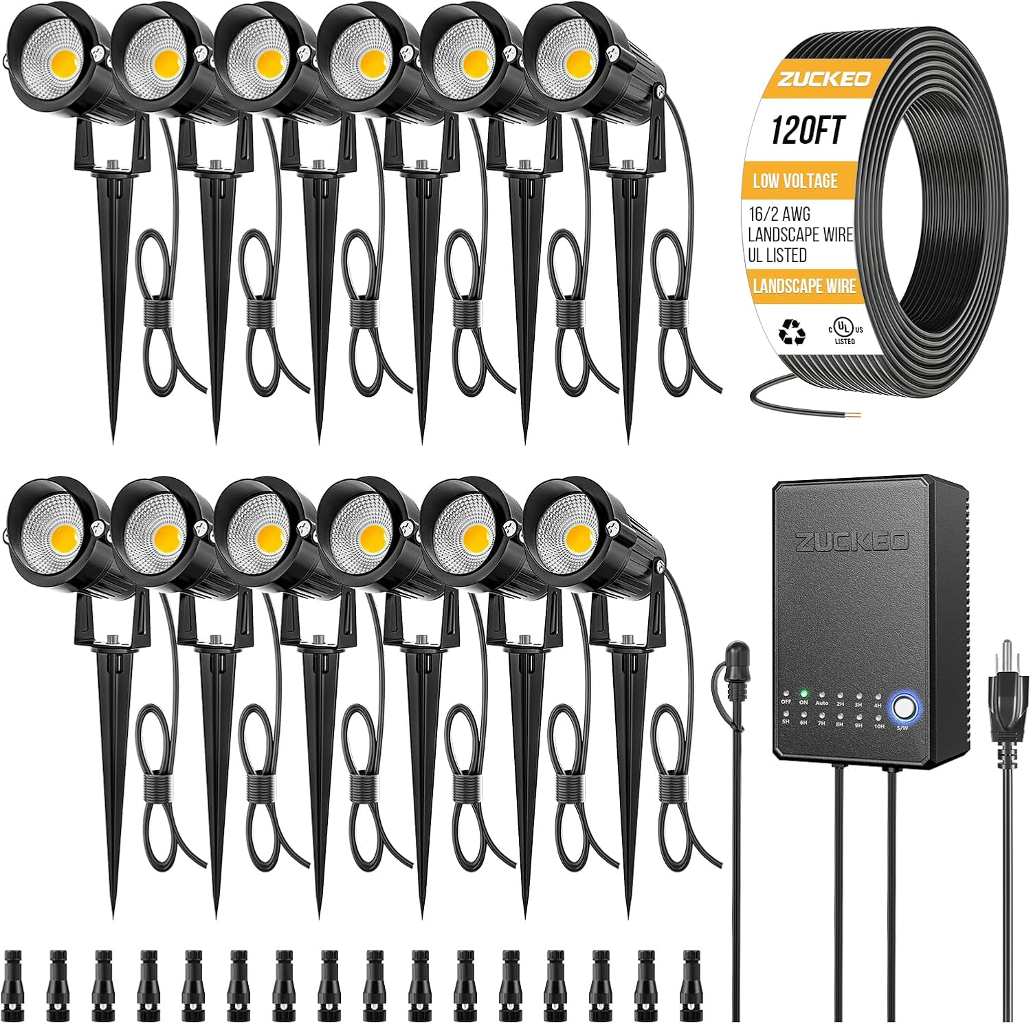 Outdoor Lighting Kit With Transformer - Kompletny zestaw oświetlenia krajobrazowego niskonapięciowego 5W
