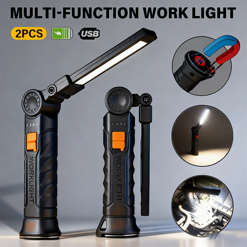 Outdoor Lighting Setup - Przenośna latarka LED COB ładowana przez