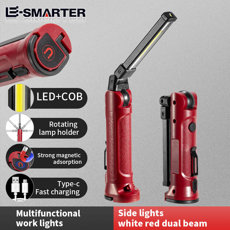 Outdoor Lighting Setup - Lampa robocza LED COB, ładowalna, składana