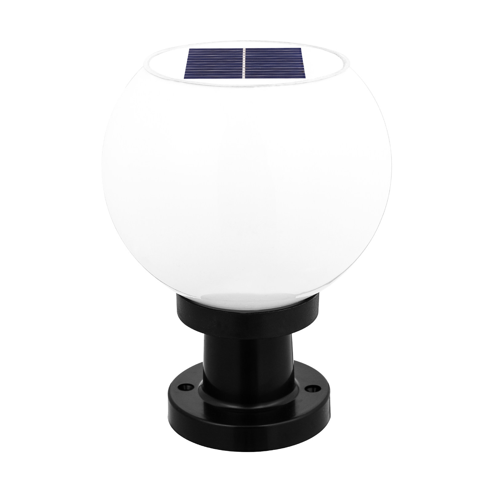 Wall Lighting Outdoor - Okrągła lampa solarna LED na słup,
