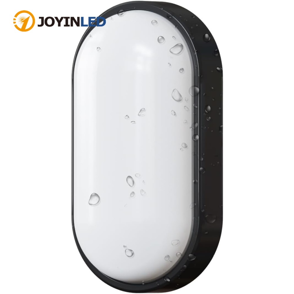 Outdoor Lighting Under Roof - JOYINLED 15W Lampa Ścienna Owalna LED