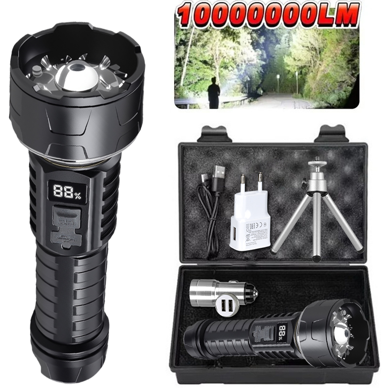 Outdoor Lighting Setup - Latarka COB LED Akumulatorowa Lampa Kempingowa