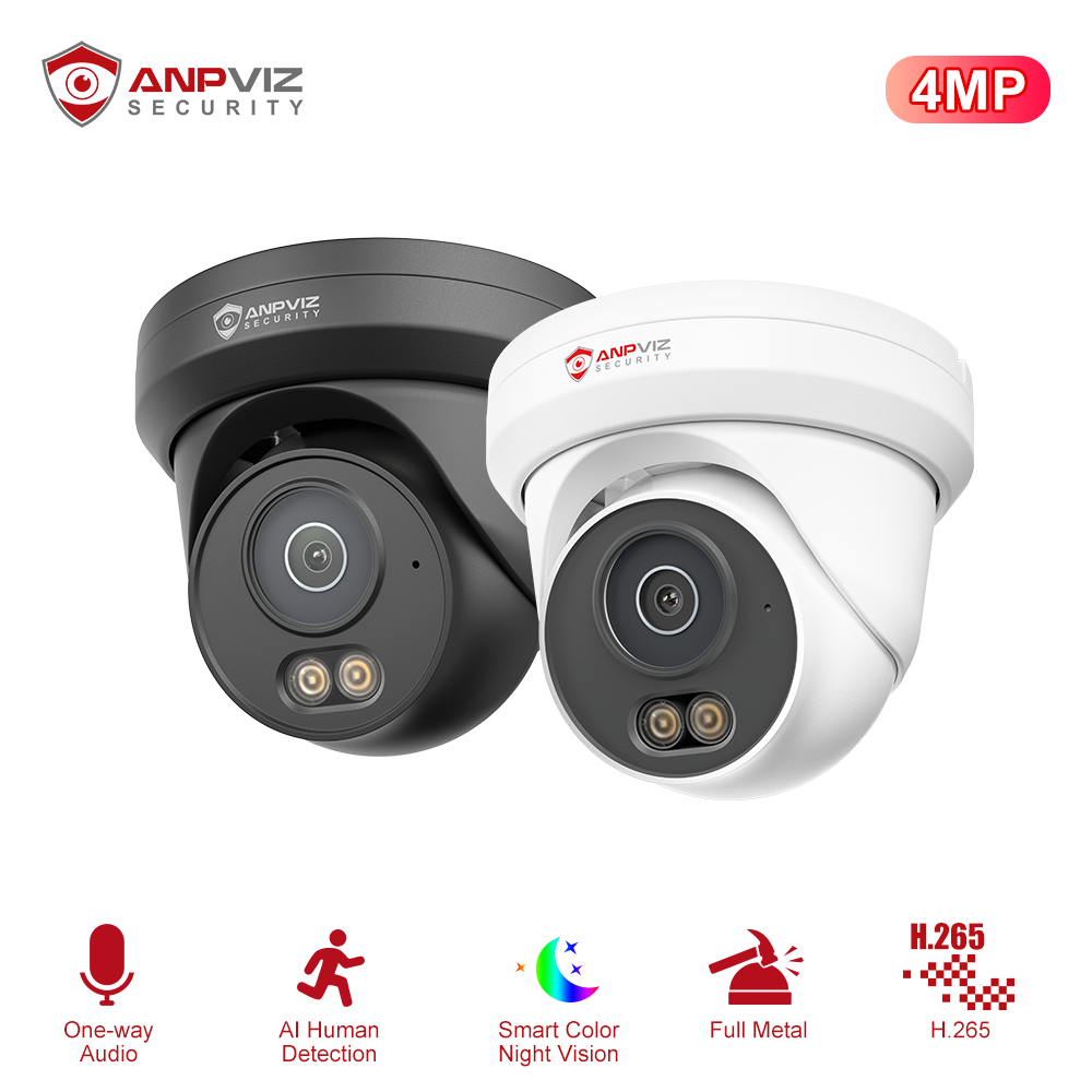 Outdoor Lighting Under Roof - Kamera IP Anpviz 4MP PoE, pełna