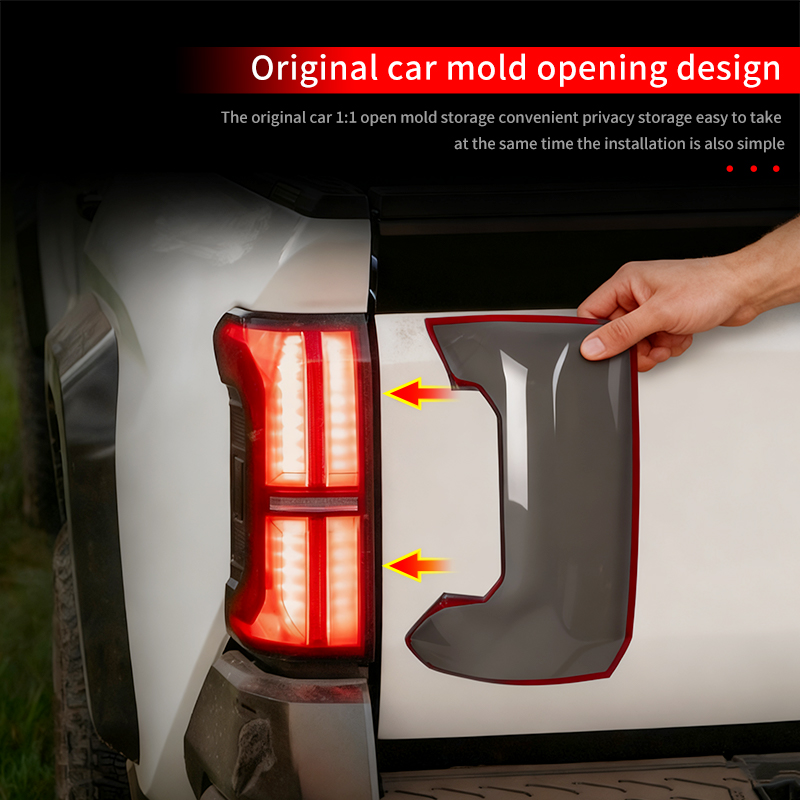 Outdoor Lighting Manufacturers - Czarne, dekoracyjne elementy na tylną klapę