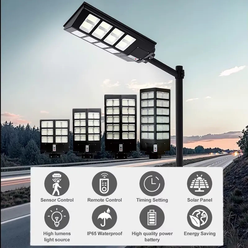 Outdoor Lighting With Motion Sensor - 9W Solarna Lampa Uliczna LED z