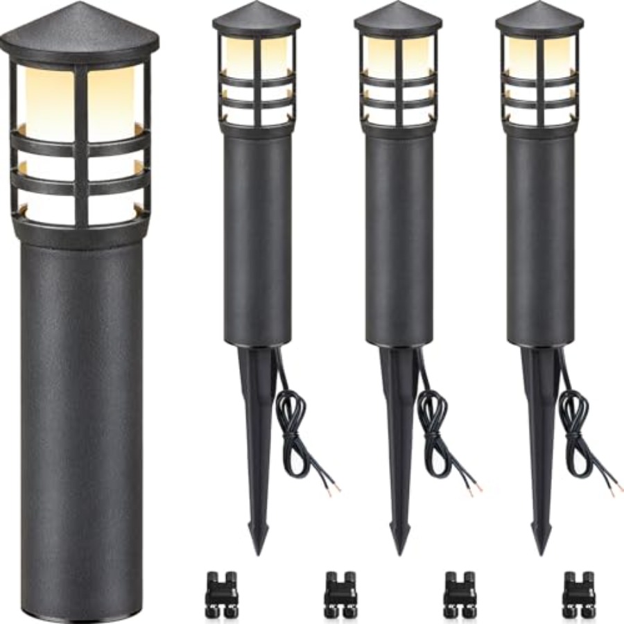 Outdoor Lighting Connectors - Zestaw 4 szt. Niskonapięciowych lamp ścieżkowych