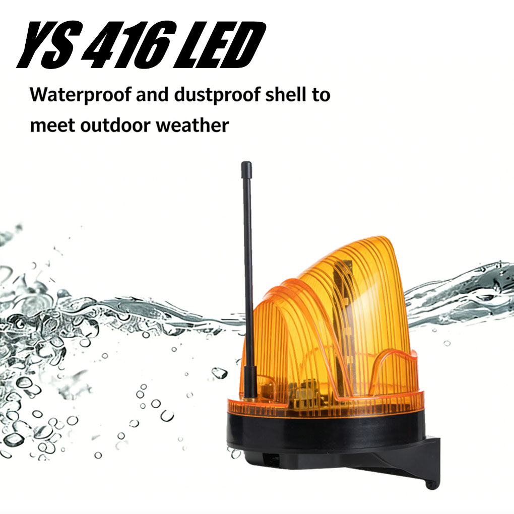 Outdoor Lighting Amazon - Uniwersalna lampa ostrzegawcza LED 12V/220V, zewnętrzna