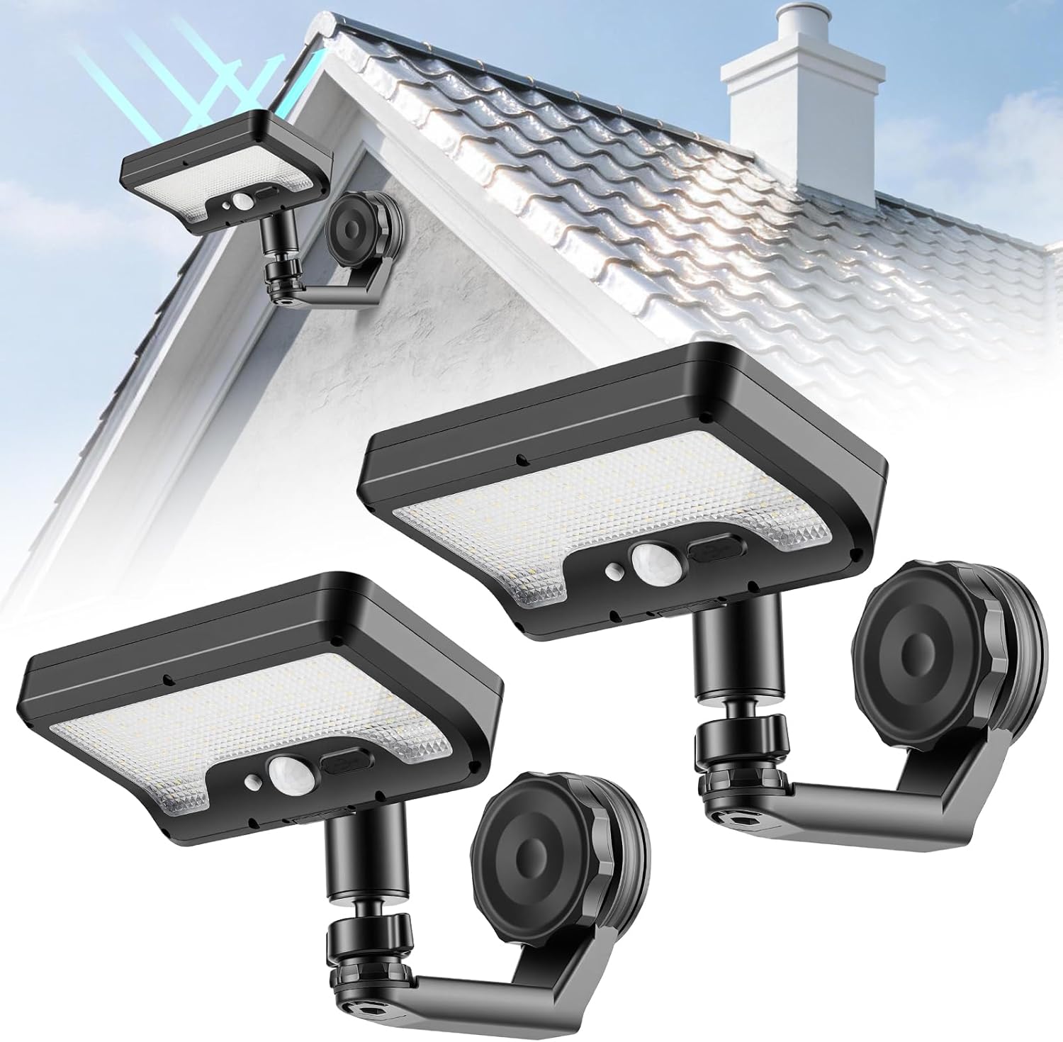 Outdoor Lighting With Motion Sensor - Magnetyczne lampy solarne zewnętrzne z czujnikiem