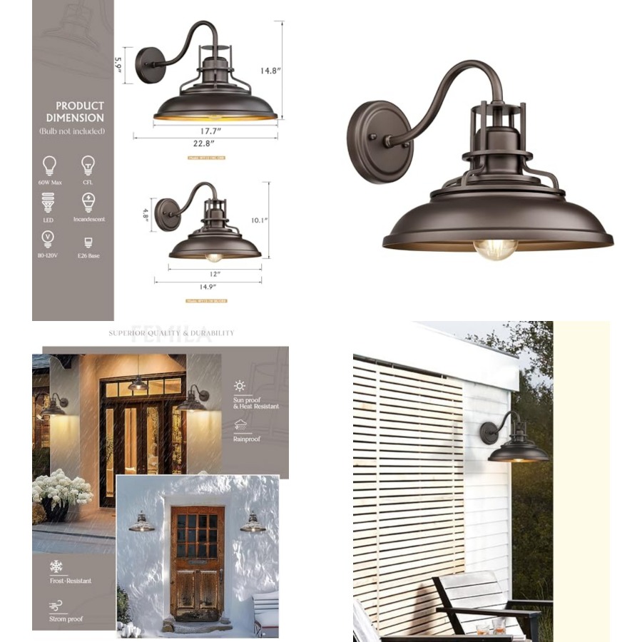 Zewnętrzna lampa do stodoły, z – Wall Lighting Outdoor recenzja i cena