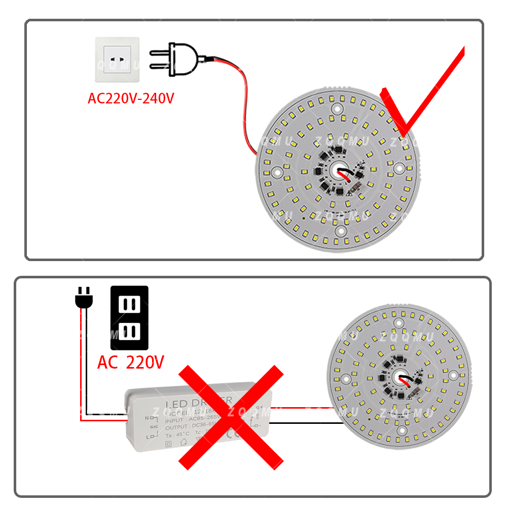 Panel LED AC220V 24W 40W 50W 8 – Outdoor Lighting Under Roof recenzja i cena
