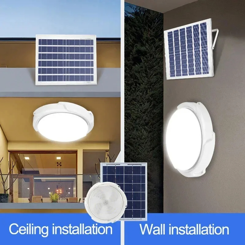 Solarna lampa sufitowa LED, wo – Outdoor Lighting Under Roof recenzja i cena