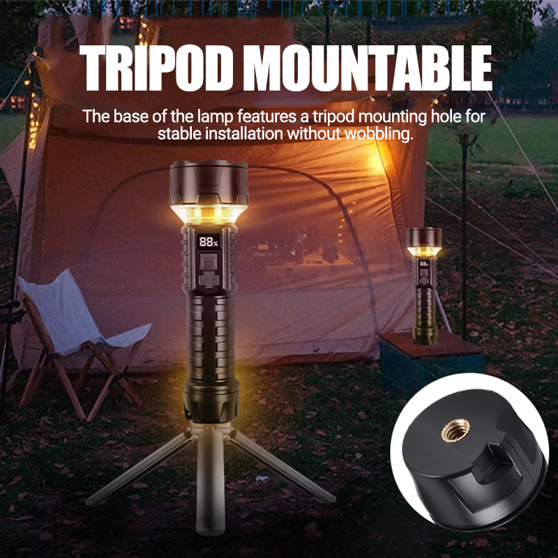 Latarka COB LED Akumulatorowa  – Outdoor Lighting Setup recenzja i cena