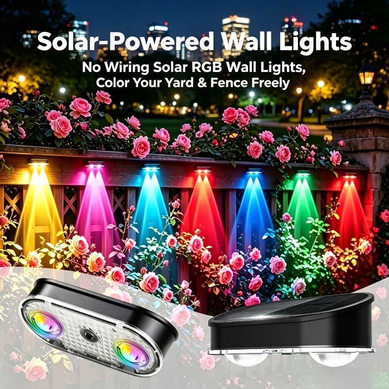 Lampa solarna RGB do ogrodzeni – Outdoor Lighting Amazon recenzja i cena