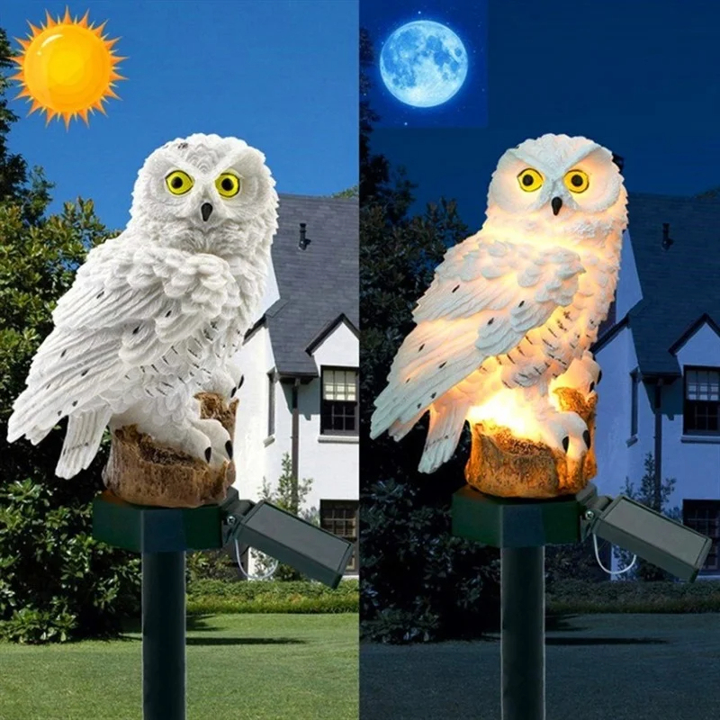 Solarna Statua Sowy, Lampa Ogr – Outdoor Lighting Setup recenzja i cena