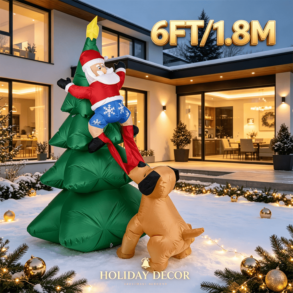 6-stopowy dmuchany pies ciągną – Outdoor Lighting On Trees recenzja i cena