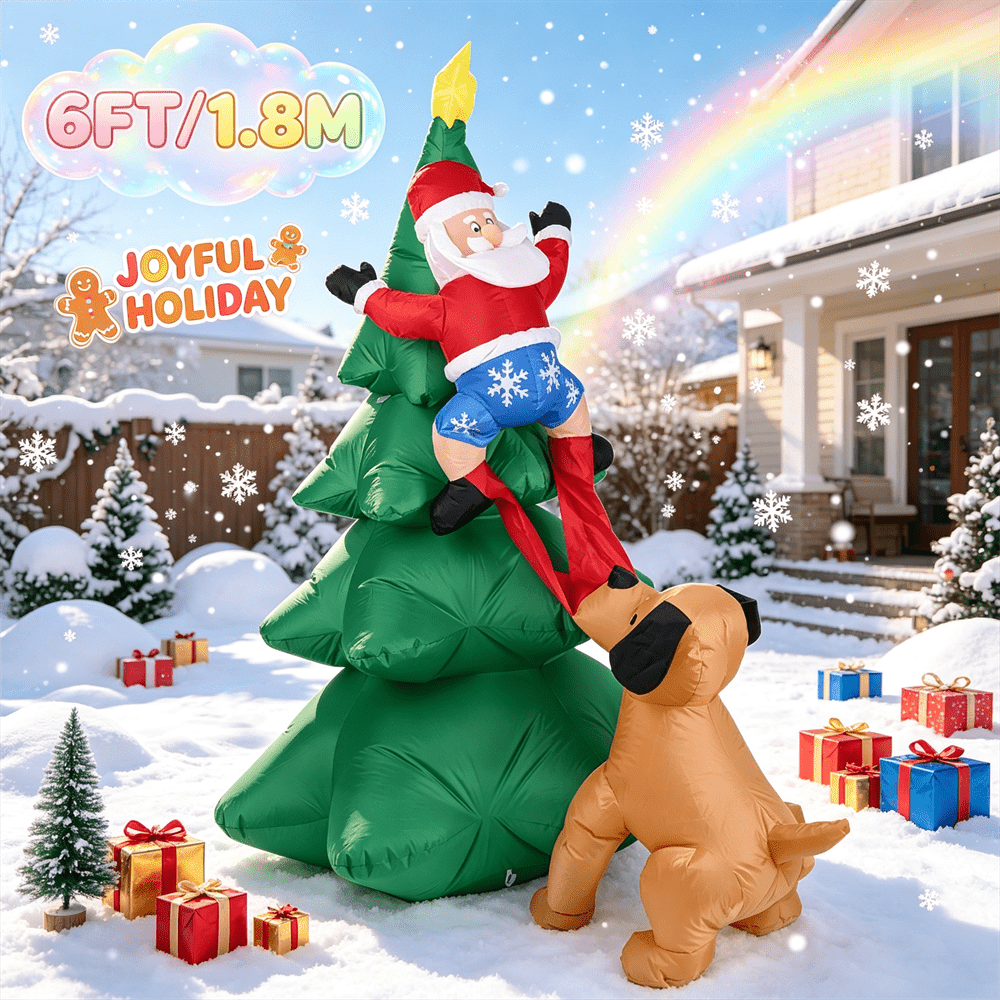 6-stopowy dmuchany pies ciągną – Outdoor Lighting On Trees recenzja i cena