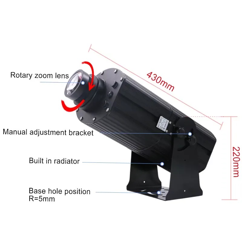 Projektor Gobo Yufan 200W do u – Outdoor Lighting Logo recenzja i cena