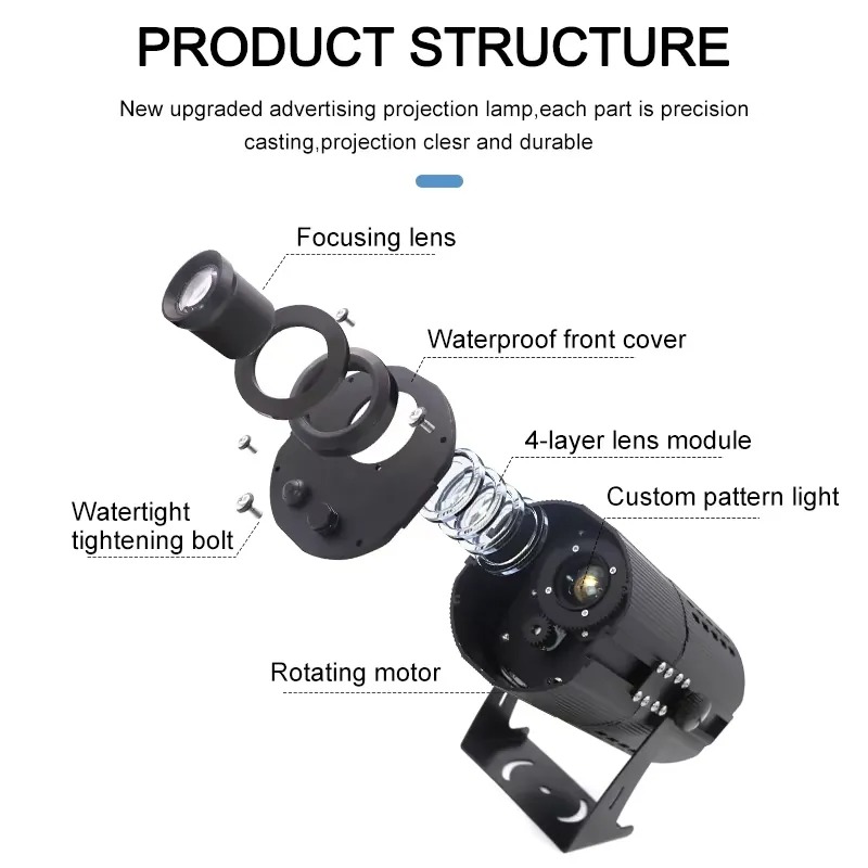 Projektor Gobo Yufan 200W do u – Outdoor Lighting Logo recenzja i cena
