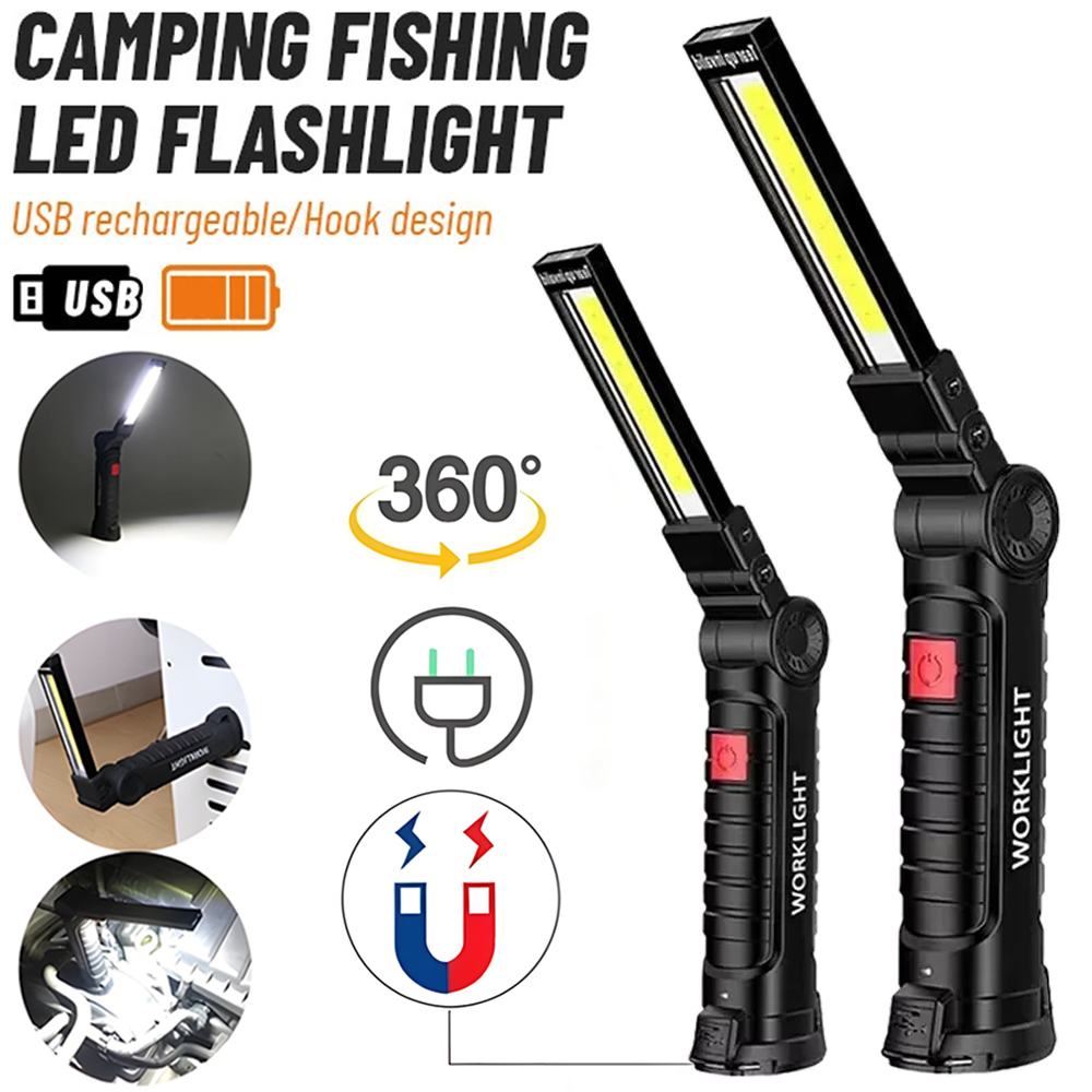 Latarka LED COB, ładowana prze – Outdoor Lighting Setup recenzja i cena