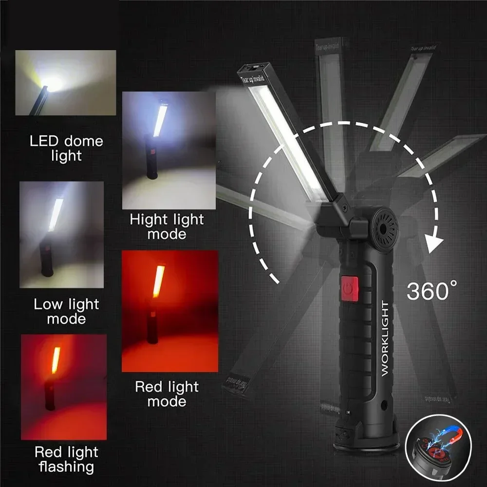 Latarka LED COB, ładowana prze – Outdoor Lighting Setup recenzja i cena