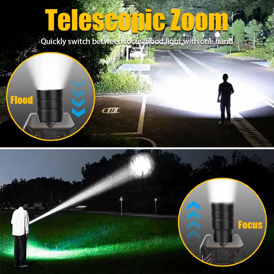 Akumulatorowa, mocna latarka E – Led Flood Light recenzja i cena